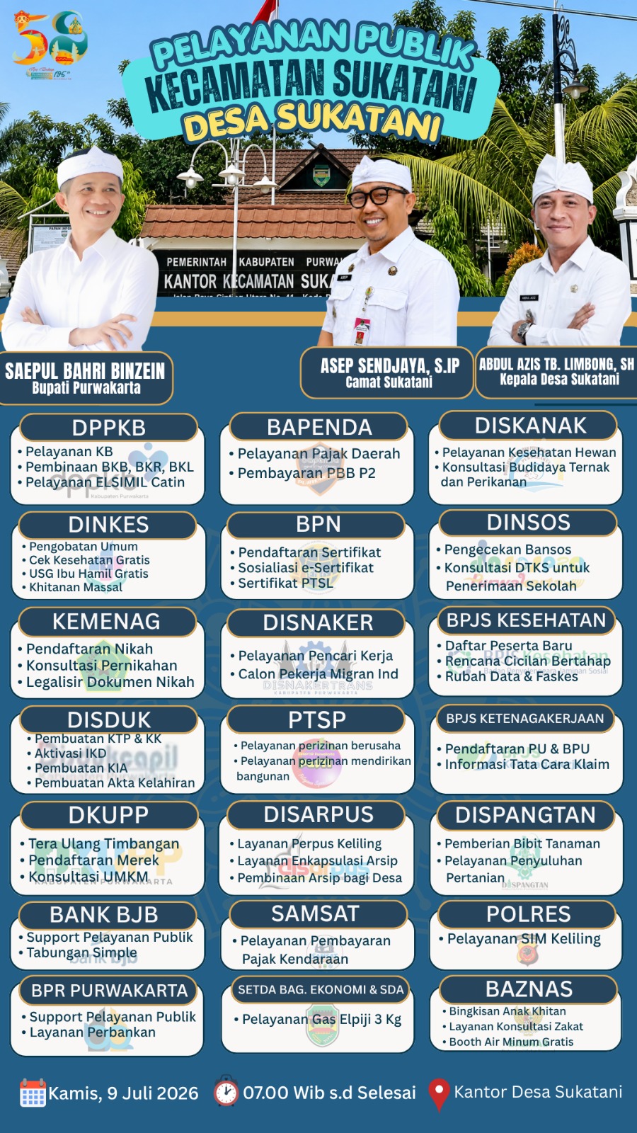 Pelayanan Publik Kecamatan Sukatani Desa Sukatani